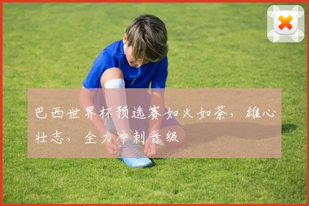巴西世界杯预选赛如火如荼，雄心壮志，全力冲刺晋级